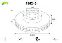 Brake disc set (2)