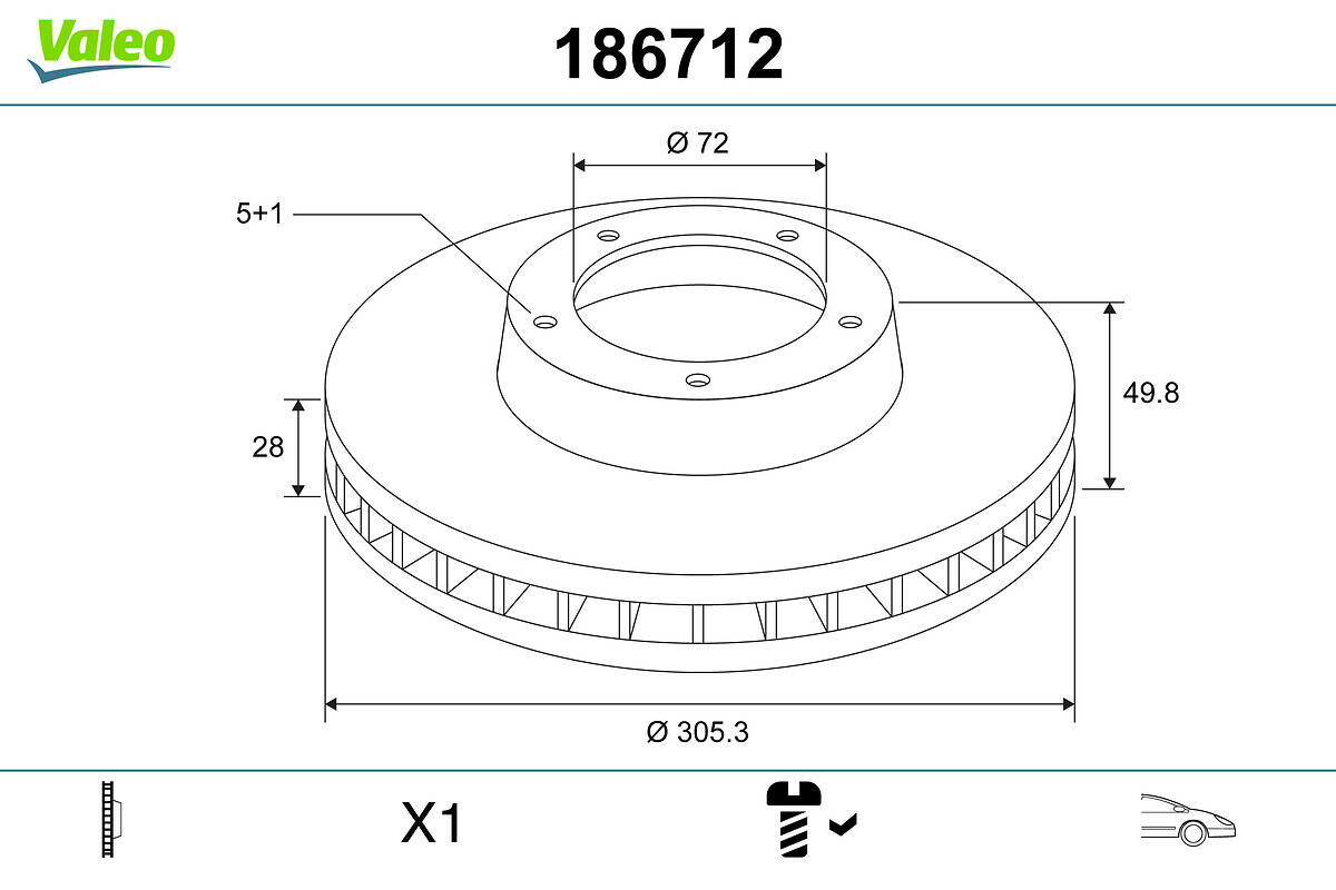 Brake disc (per unit)