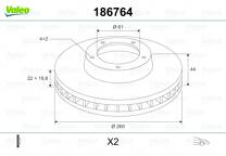 Brake disc set (2)