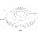 Brake disc set (2) VALEO - 197004