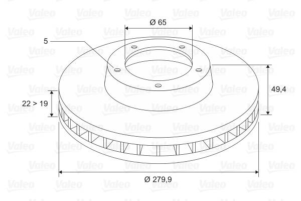 Front brake disc