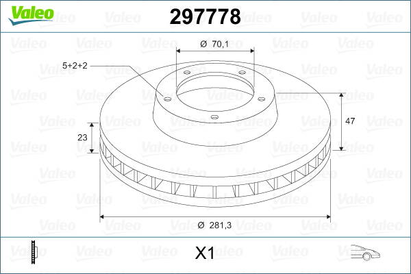 Front brake disc