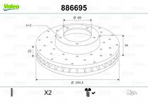Brake disc set (2)