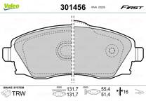 Front brake pad set