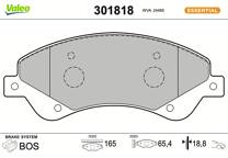 Front brake pad set