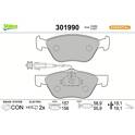 Front brake pad set VALEO - 301990