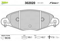 Front brake pad set