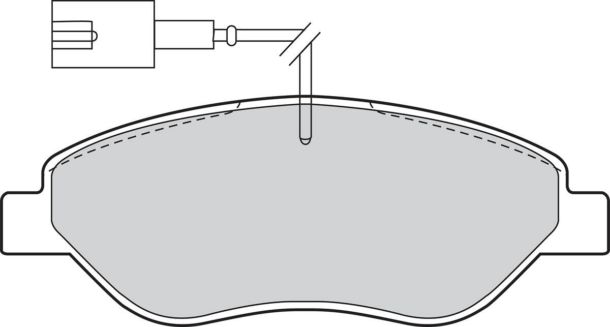Front brake pad set