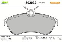 Front brake pad set