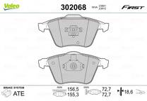 Front brake pad set