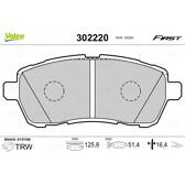Front brake pad set VALEO - 302220