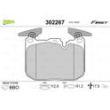 Front brake pad set VALEO - 302267