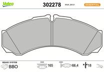 Front brake pad set