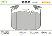 Front brake pad set