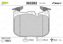 Front brake pad set