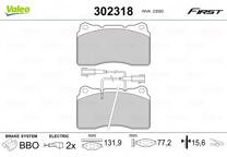Front brake pad set