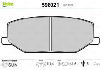 Front brake pad set