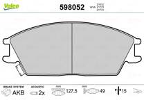 Front brake pad set