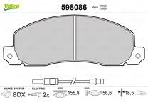 Front brake pad set