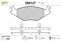 Front brake pad set