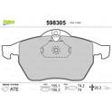 Front brake pad set VALEO - 598305