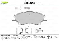 Front brake pad set