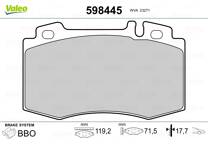 Front brake pad set
