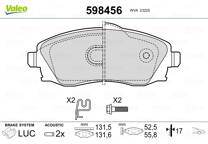 Front brake pad set
