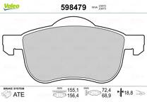 Front brake pad set