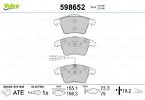 Front brake pad set