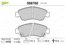 Front brake pad set
