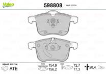 Front brake pad set