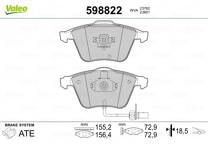 Front brake pad set