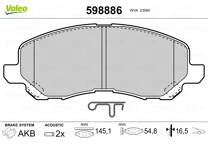 Front brake pad set