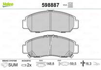 Front brake pad set