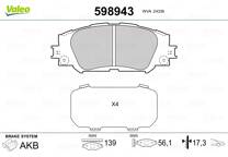 Front brake pad set