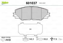 Front brake pad set