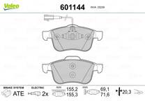 Front brake pad set