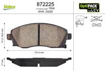 Front brake pad set