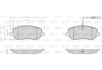 Front brake pad set