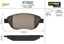 Front brake pad set