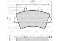 Front brake pad set