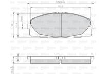 Front brake pad set