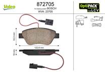 Front brake pad set