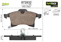 Front brake pad set