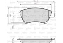 Front brake pad set