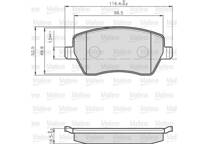 Front brake pad set
