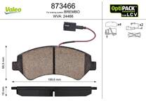 Front brake pad set