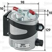 Fuel filter VALEO - 587528