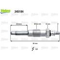 Glödstift (per enhet) VALEO - 345184